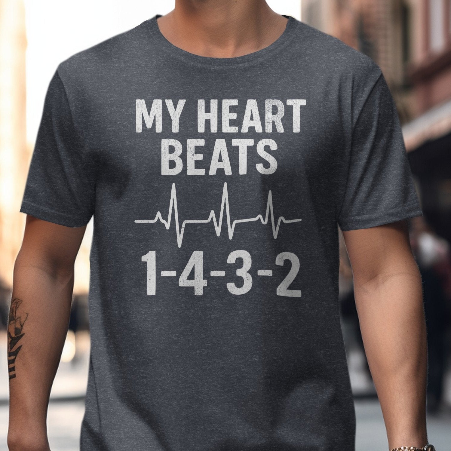 My Heart Beats 1-4-3-2 Graphic T-Shirt product