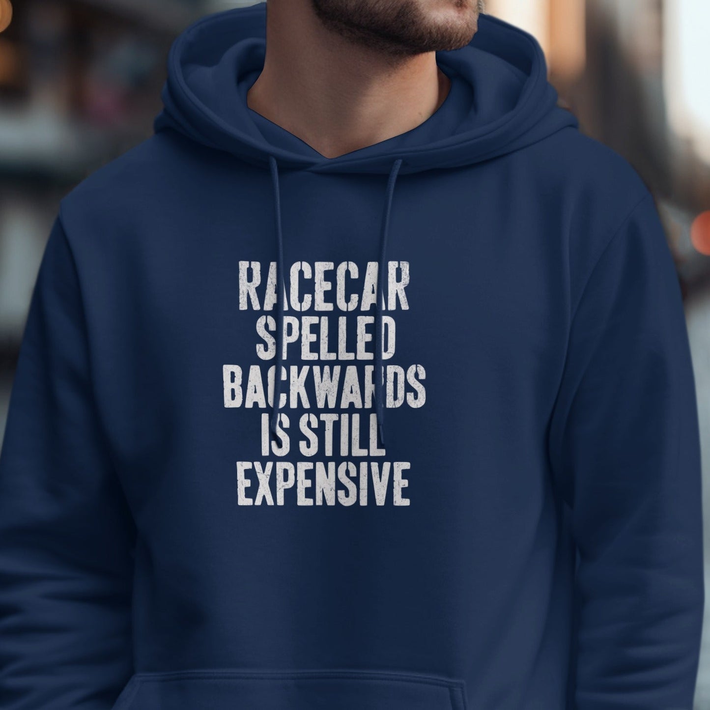 Racecar Spelled Backwards Hoodie for Casual Wear