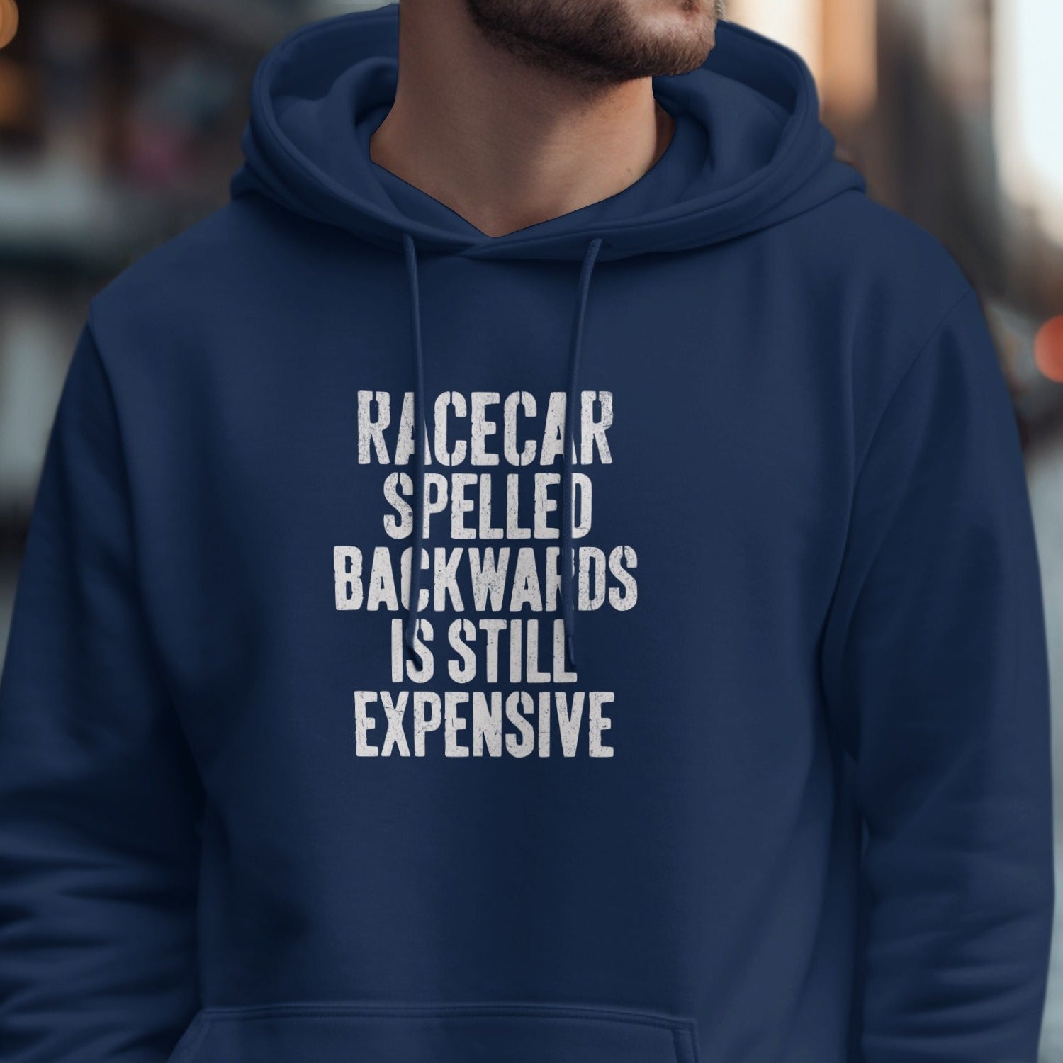 Racecar Spelled Backwards Hoodie for Casual Wear
