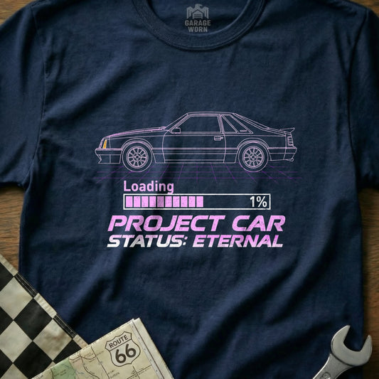 Project Car Status Eternal Loading Graphic Tee
