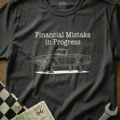 Financial Mistake in Progress Car Graphic Tee