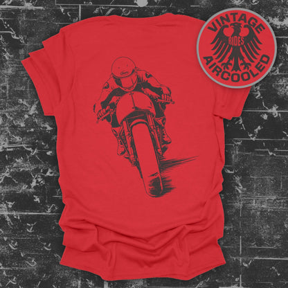 Vintage Aircooled Motorcycle Riding Graphic T-Shirt product type