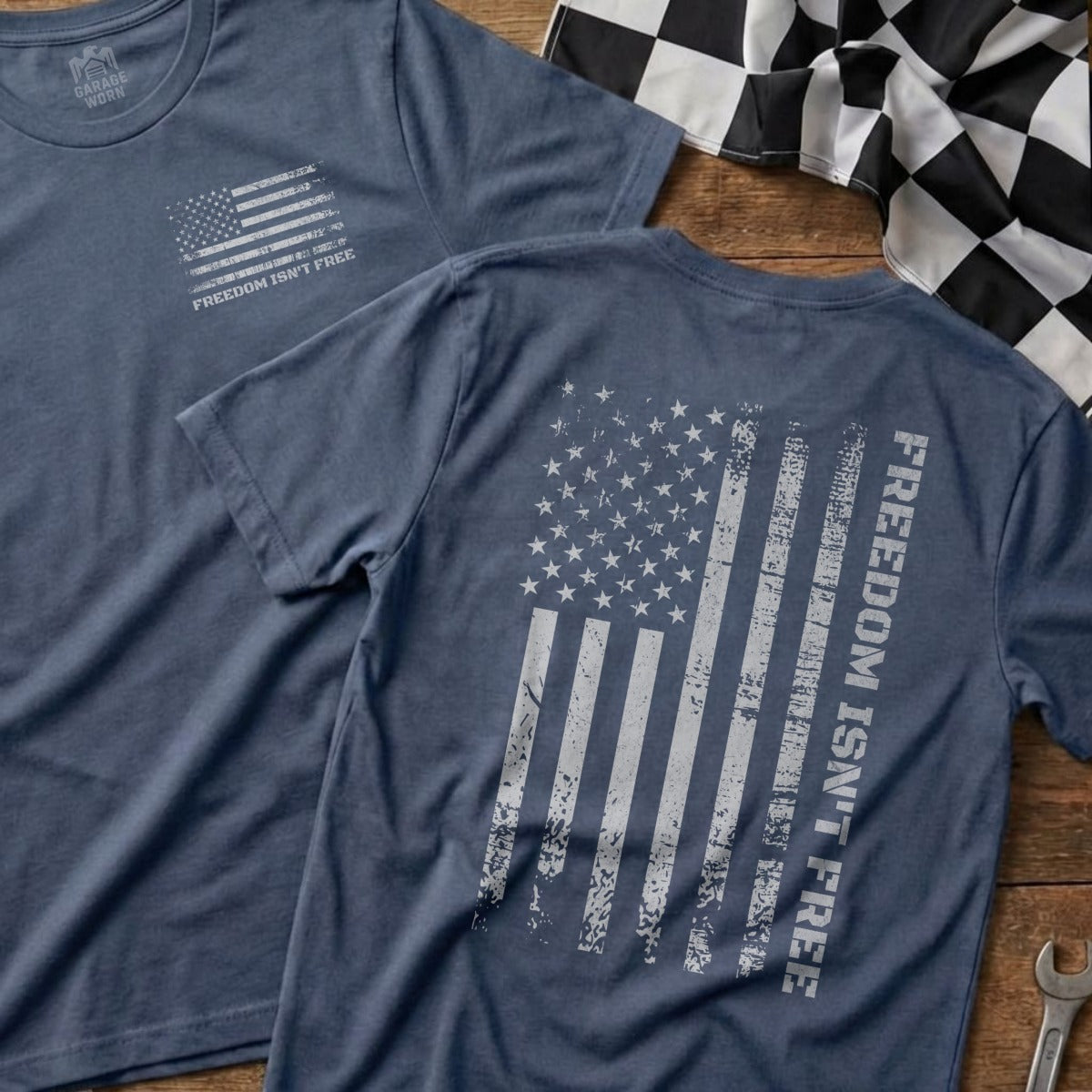 Distressed American Flag Freedom Isn't Free product type