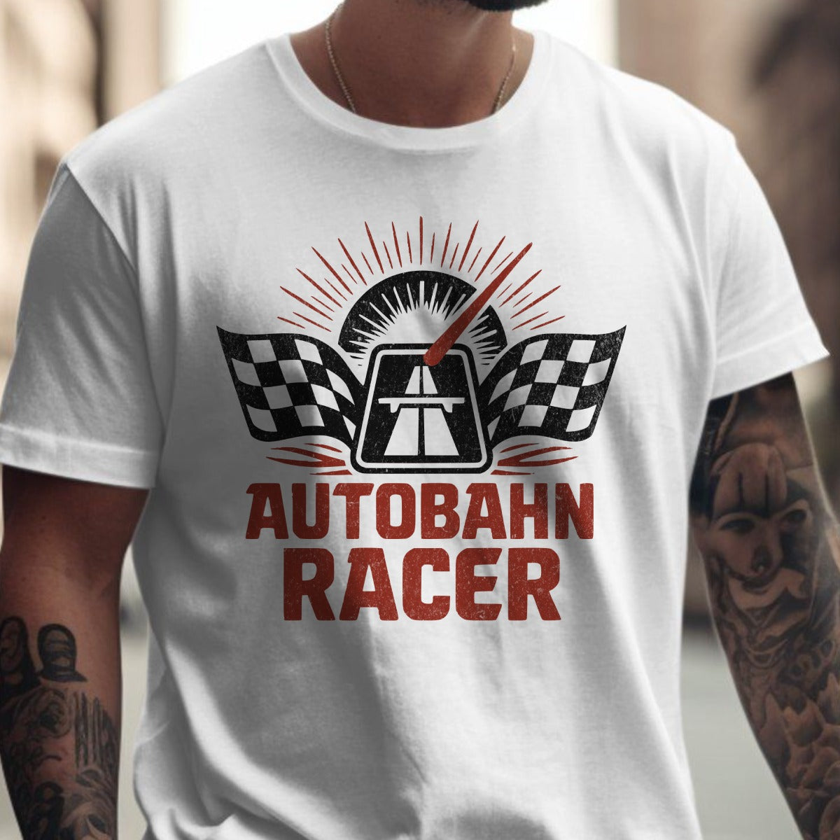 Autobahn Racer Graphic Design T-shirt product type