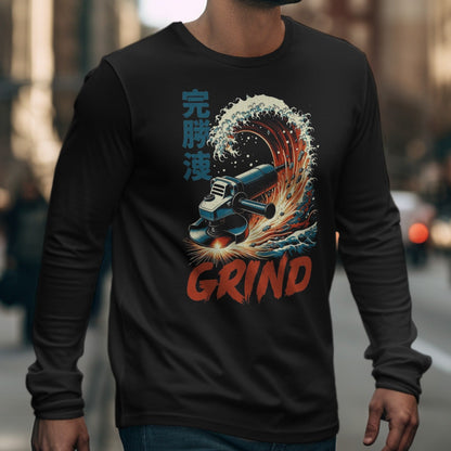 Grind Graphic Long Sleeve T-Shirt for Everyday Wear
