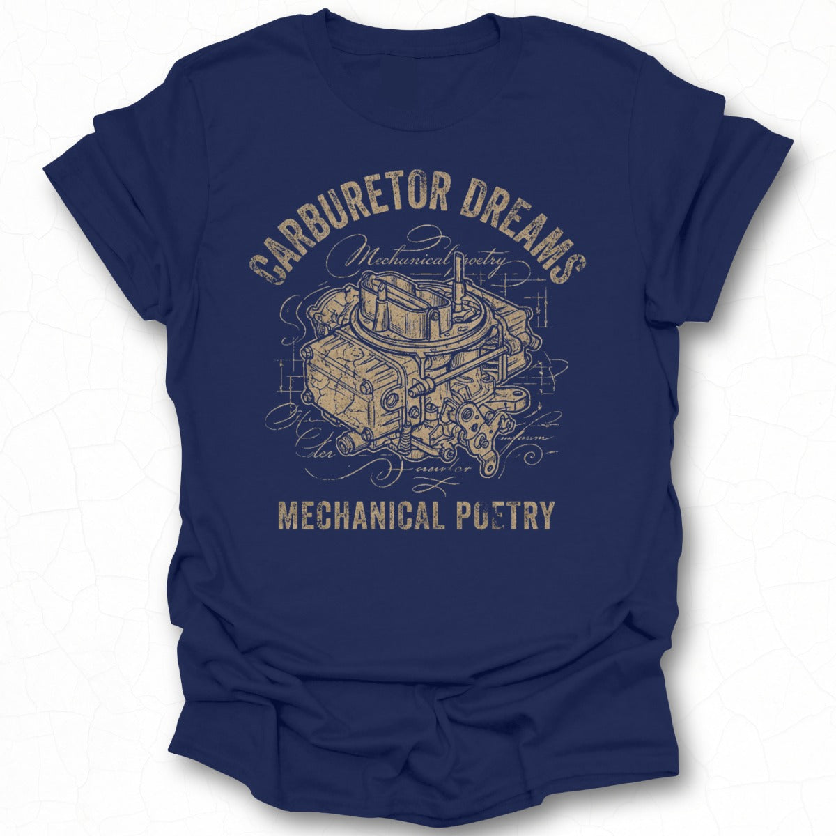 Carburetor Dreams Mechanical Poetry T-shirt