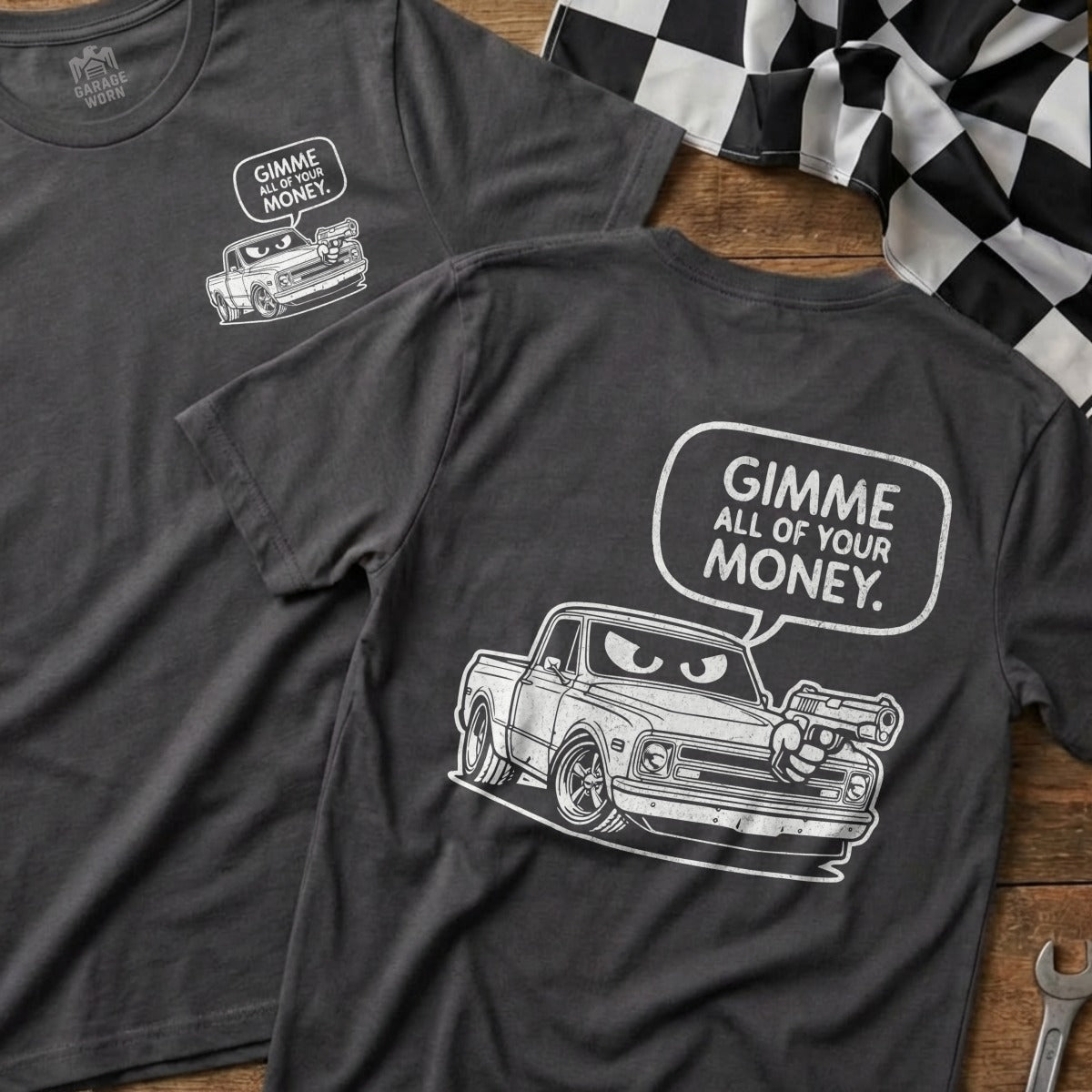 Gimme All of Your Money Graphic Vintage Tee