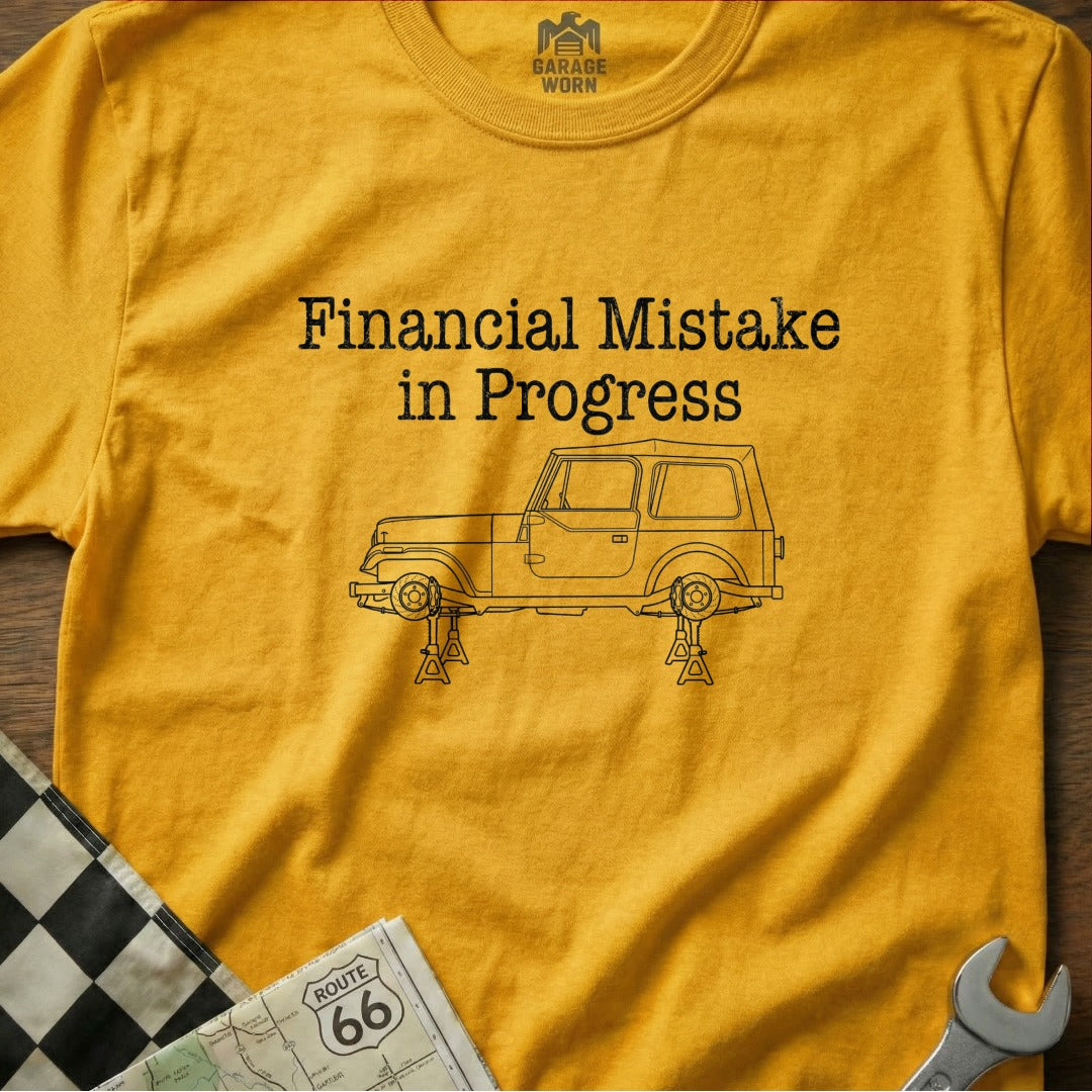 Financial Mistake in Progress Graphic T-Shirt