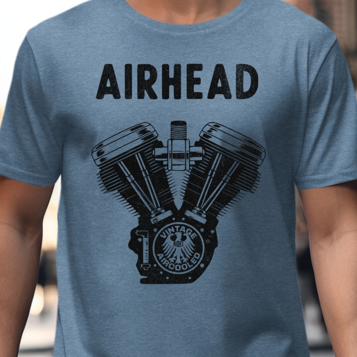 Vintage Air Cooled Engine Graphic Airhead T-shirt product type