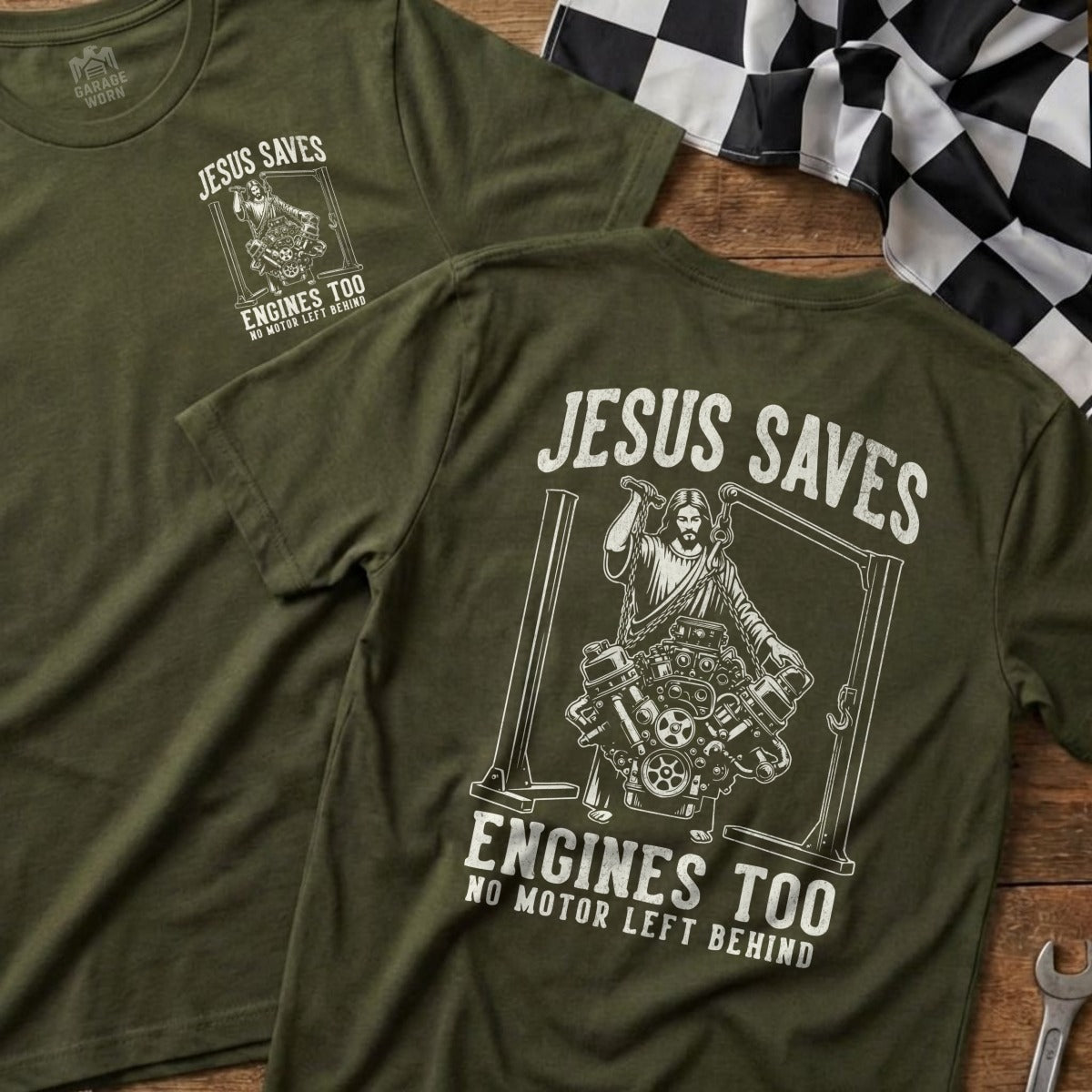 Jesus Saves Engines Too No Motor Left Behind product type