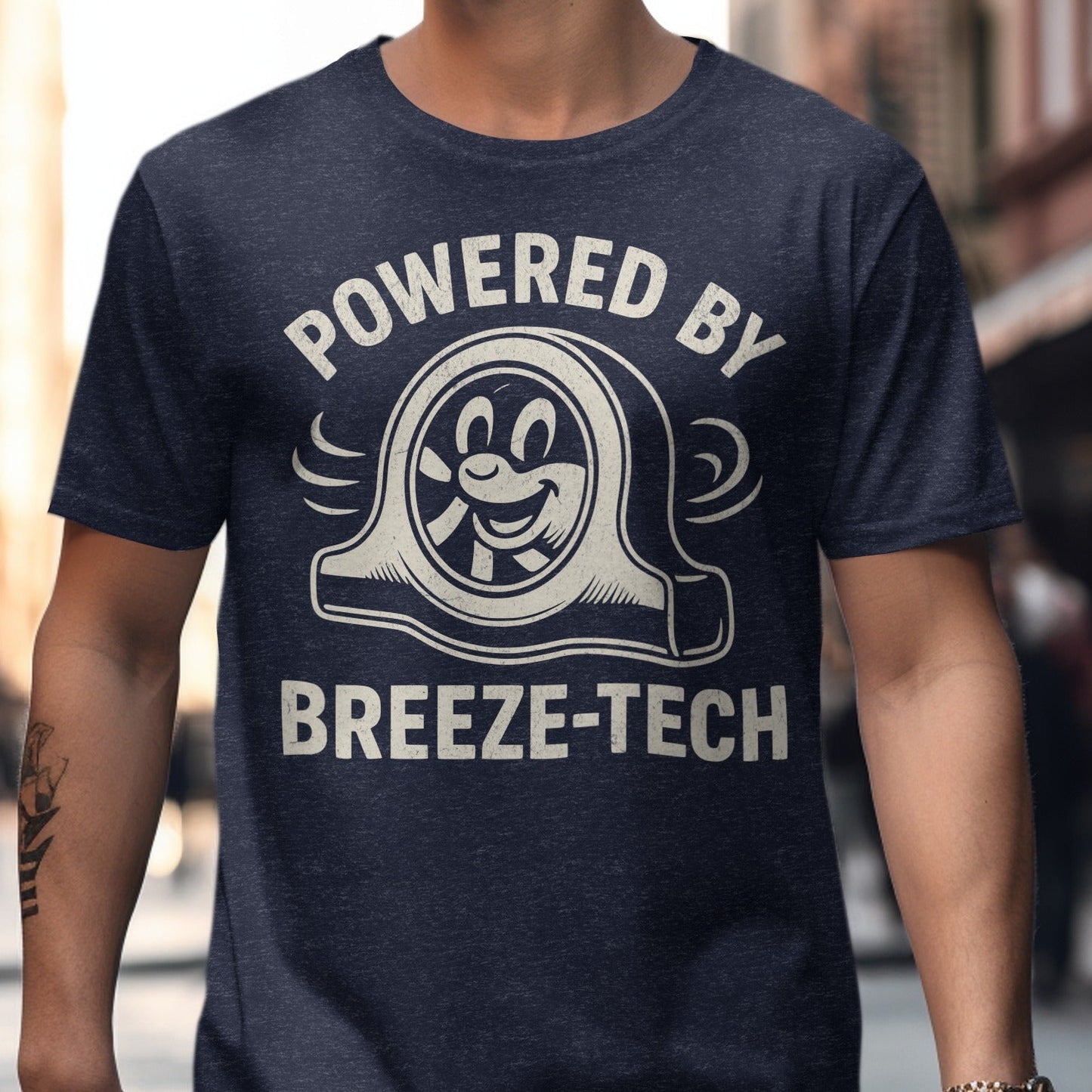 Powered by Breeze-Tech Graphic T-Shirt product type