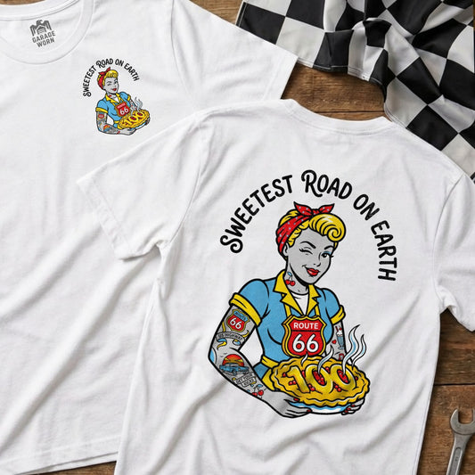 Sweetest Road On Earth Route 66 Pinup Girl Pie product type