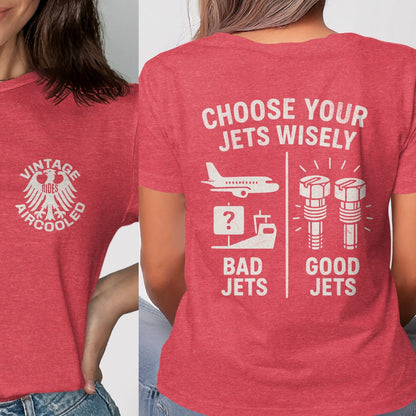 Vintage Aircooled Choose Your Jets Wisely T-shirt product type