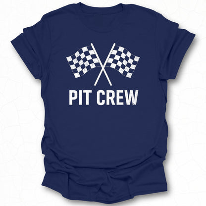 Checkered Flag Pit Crew T-shirt
