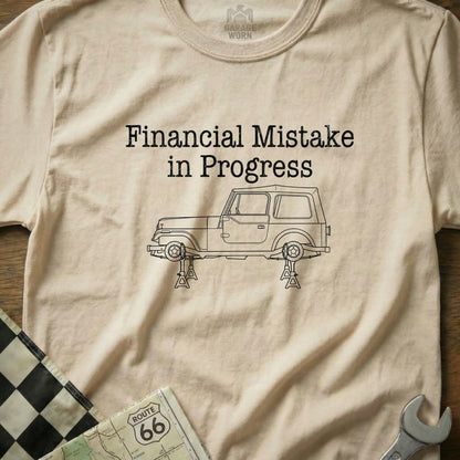 Financial Mistake in Progress Graphic Tee Product