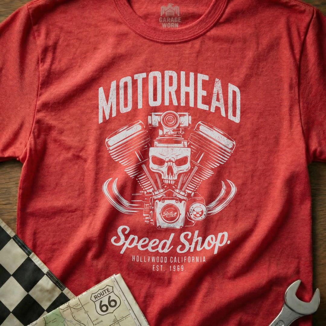 Motorhead Speed Shop Hollywood California T-Shirt