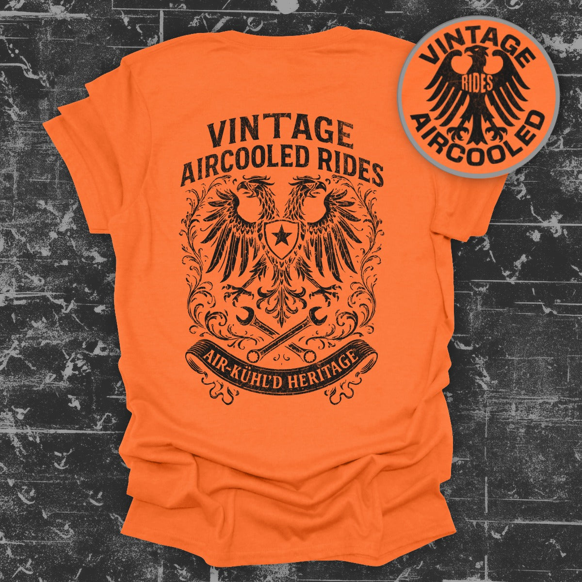 Vintage Aircooled Rides Air-Kuhld Heritage T-shirt
