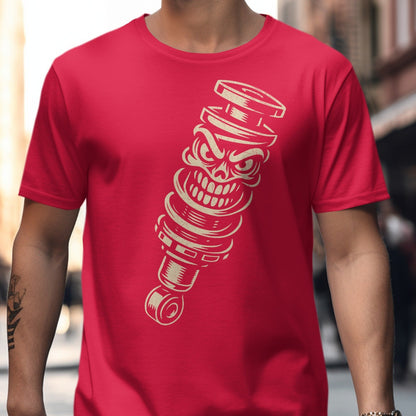 Stylish Red T-Shirt with Unique Artwork Design product type