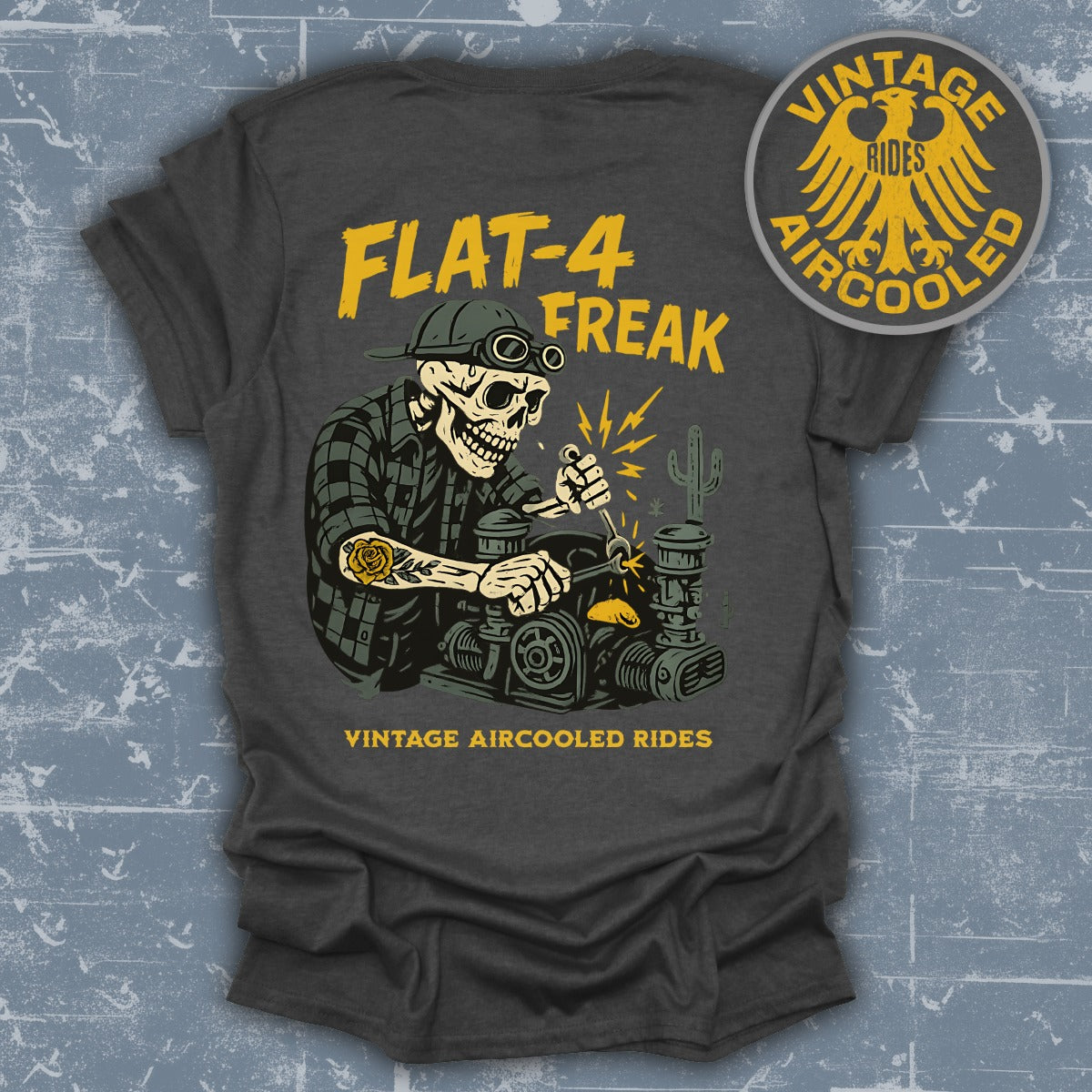 Vintage Aircooled Rides Flat-4 Freak T-shirt product