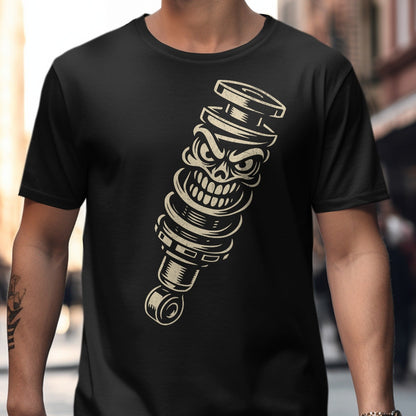 Skull Shock Absorber Print Black T-shirt product