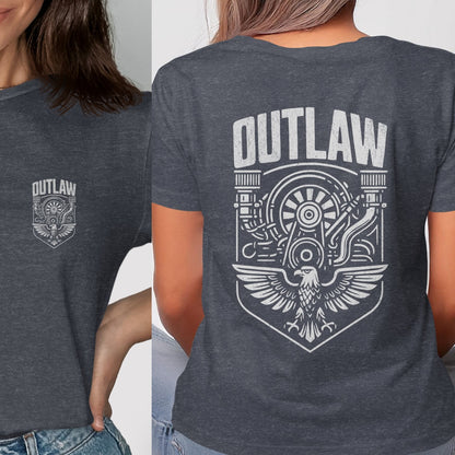 Outlaw Graphic Tee featuring Intricate Eagle Design product type