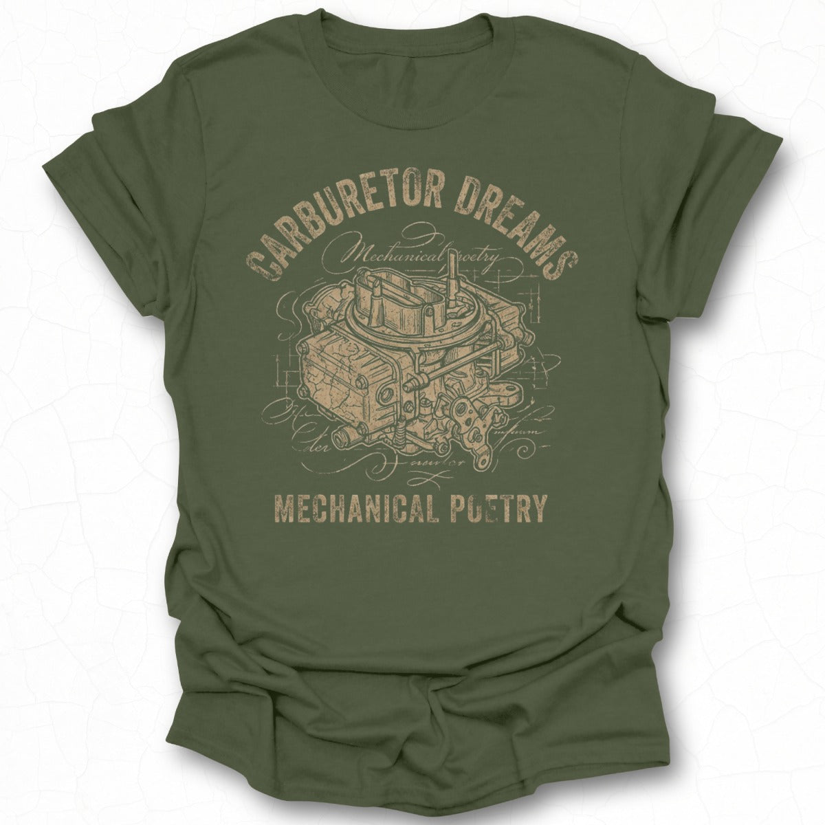Carburetor Dreams Mechanical Poetry T-shirt
