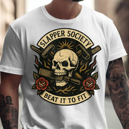Slapper Society Beat It to Fit Skull T-Shirt product