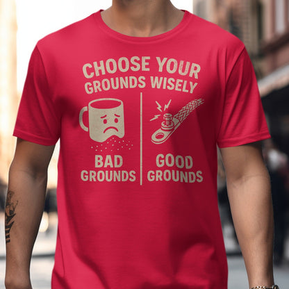 Choose Your Grounds Wisely Humorous Graphic T-Shirt product