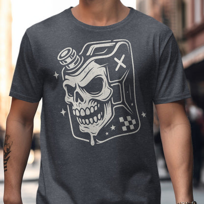 Skull and Fuel Can Design Graphic T-Shirt product