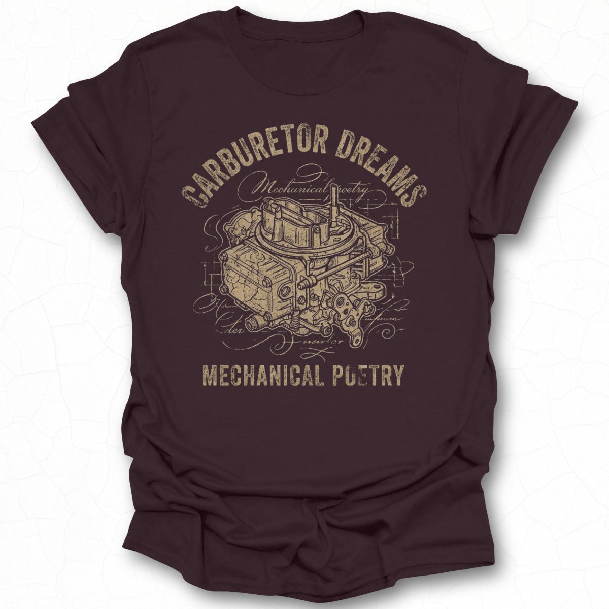 Carburetor Dreams Mechanical Poetry T-Shirt