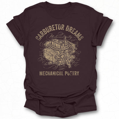 Carburetor Dreams Mechanical Poetry T-Shirt