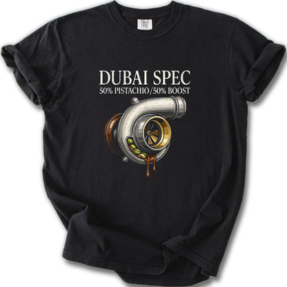 Dubai Spec 50% Pistachio 50% Boost Graphic T-Shirt