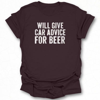 Will Give Car Advice For Beer Graphic T-Shirt