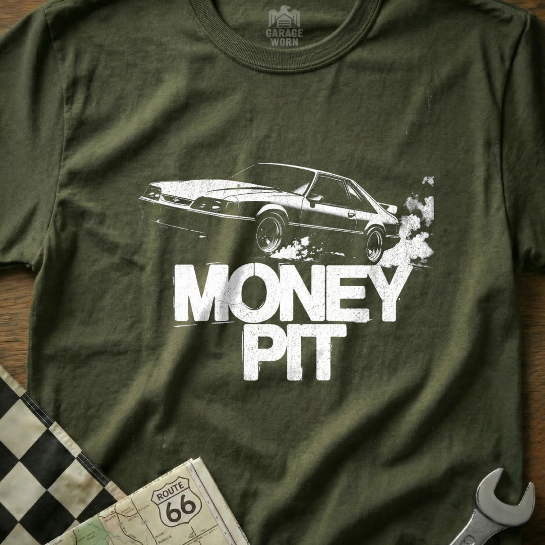 Money Pit Car Graphic Tee for Auto Enthusiasts