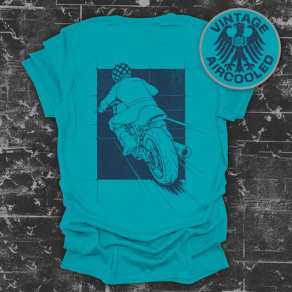 Vintage Rides Aircooled Motorcycle Graphic T-Shirt product type