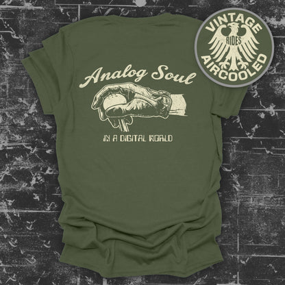 Analog Soul in a Digital World Graphic T-Shirt