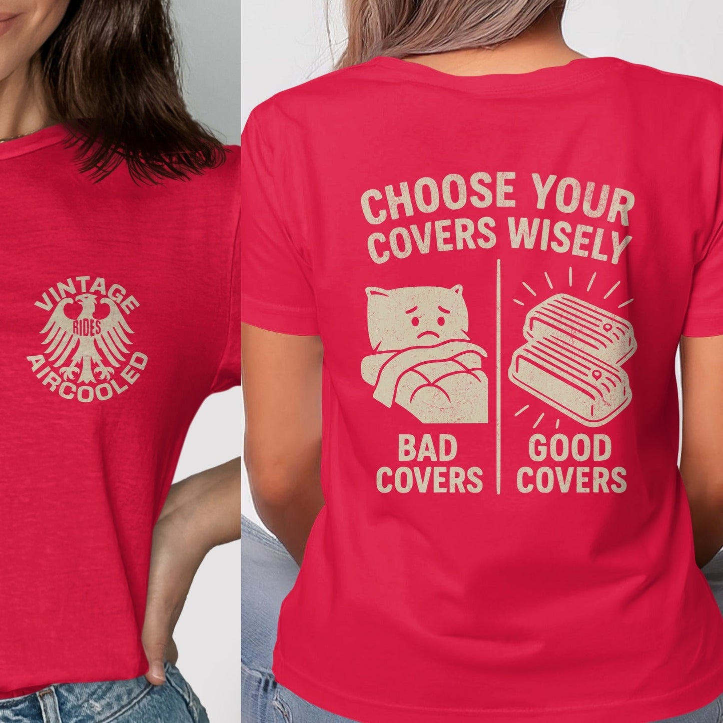 Vintage Aircooled Choose Your Covers Wisely T-Shirt product type