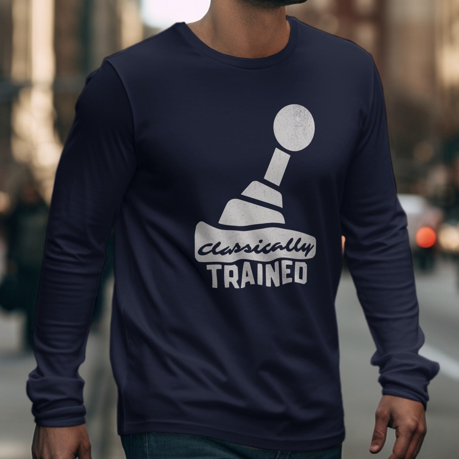 Classically Trained Long Sleeve Chess Piece Shirt