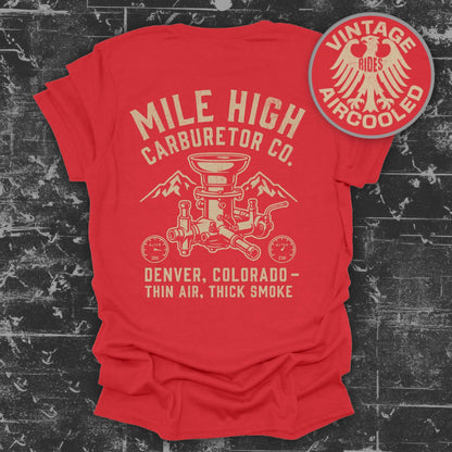 Mile High Carburetor Co Denver Colorado T-shirt