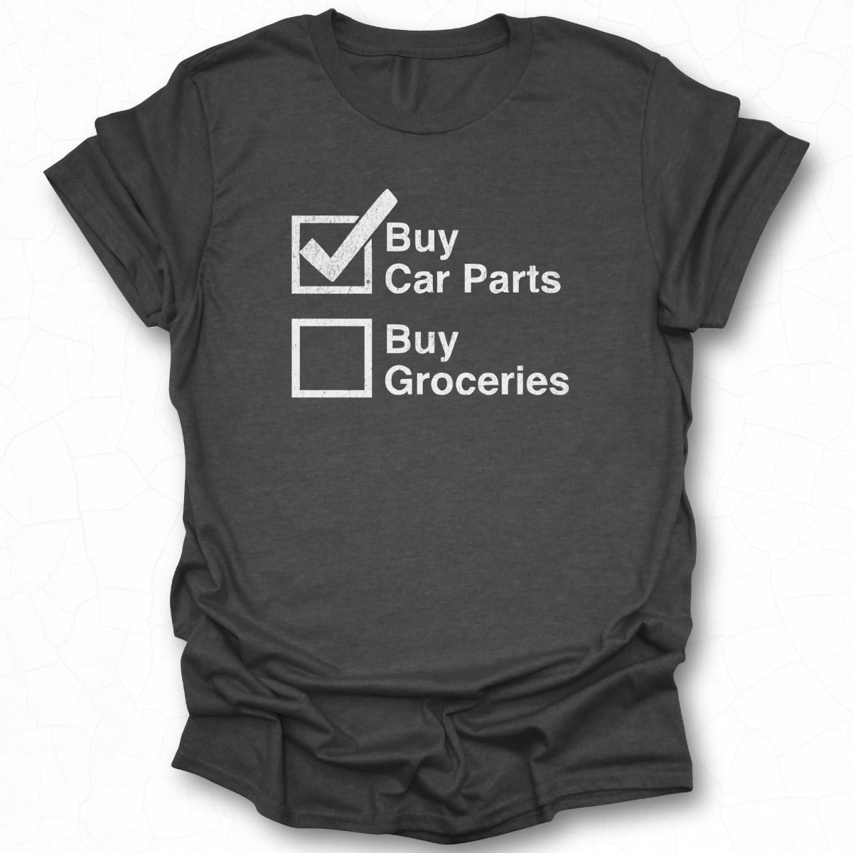 Buy Car Parts Checkmark Funny Graphic Tee product