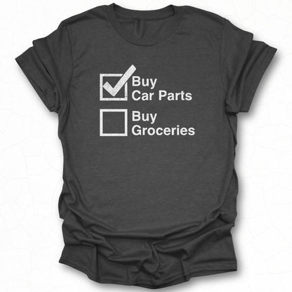 Buy Car Parts Checkmark Funny Graphic Tee product
