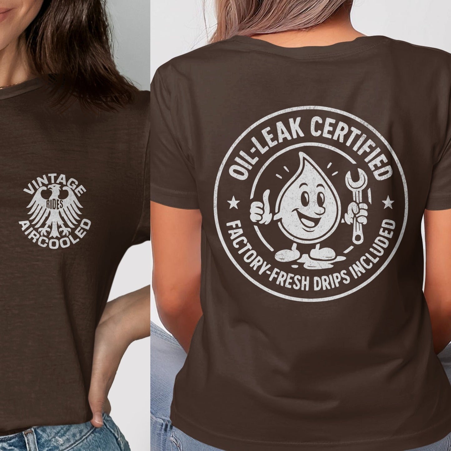 Vintage Aircooled Oil-Leak Certified T-shirt product type