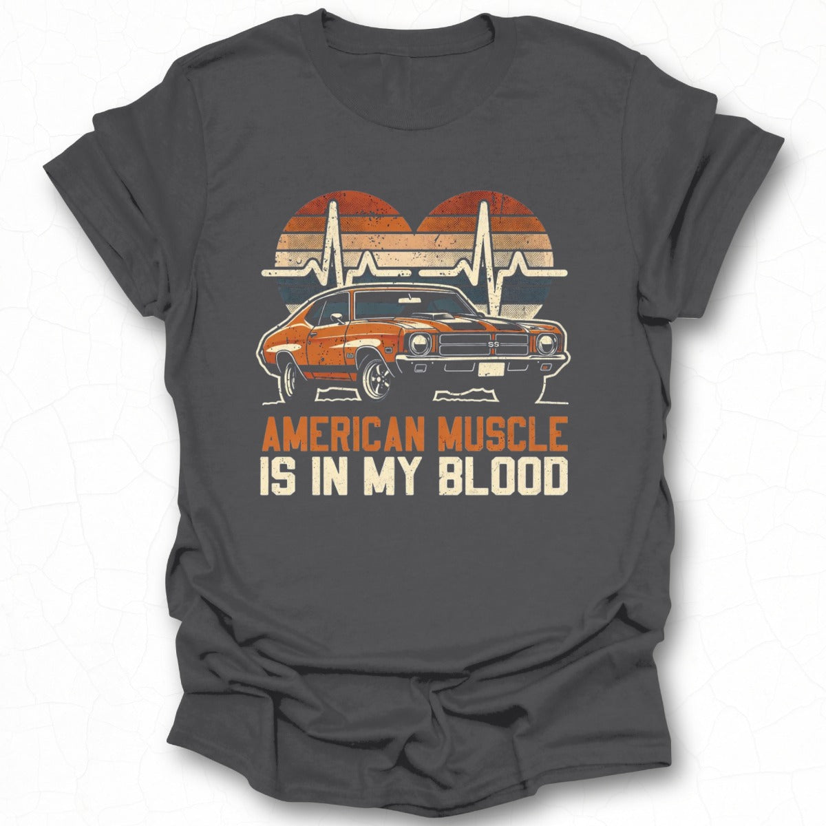 American Muscle is in My Blood Car Graphic Shirt