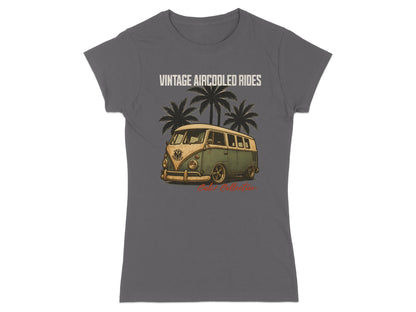 Vintage aircooled van with palm trees and text "Cali Collection".