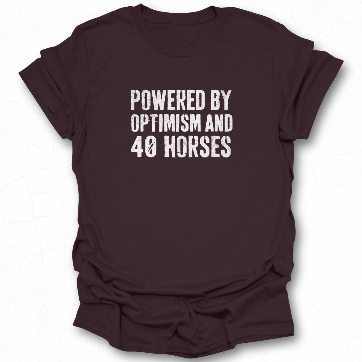 Powered by Optimism and 40 Horses T-shirt product
