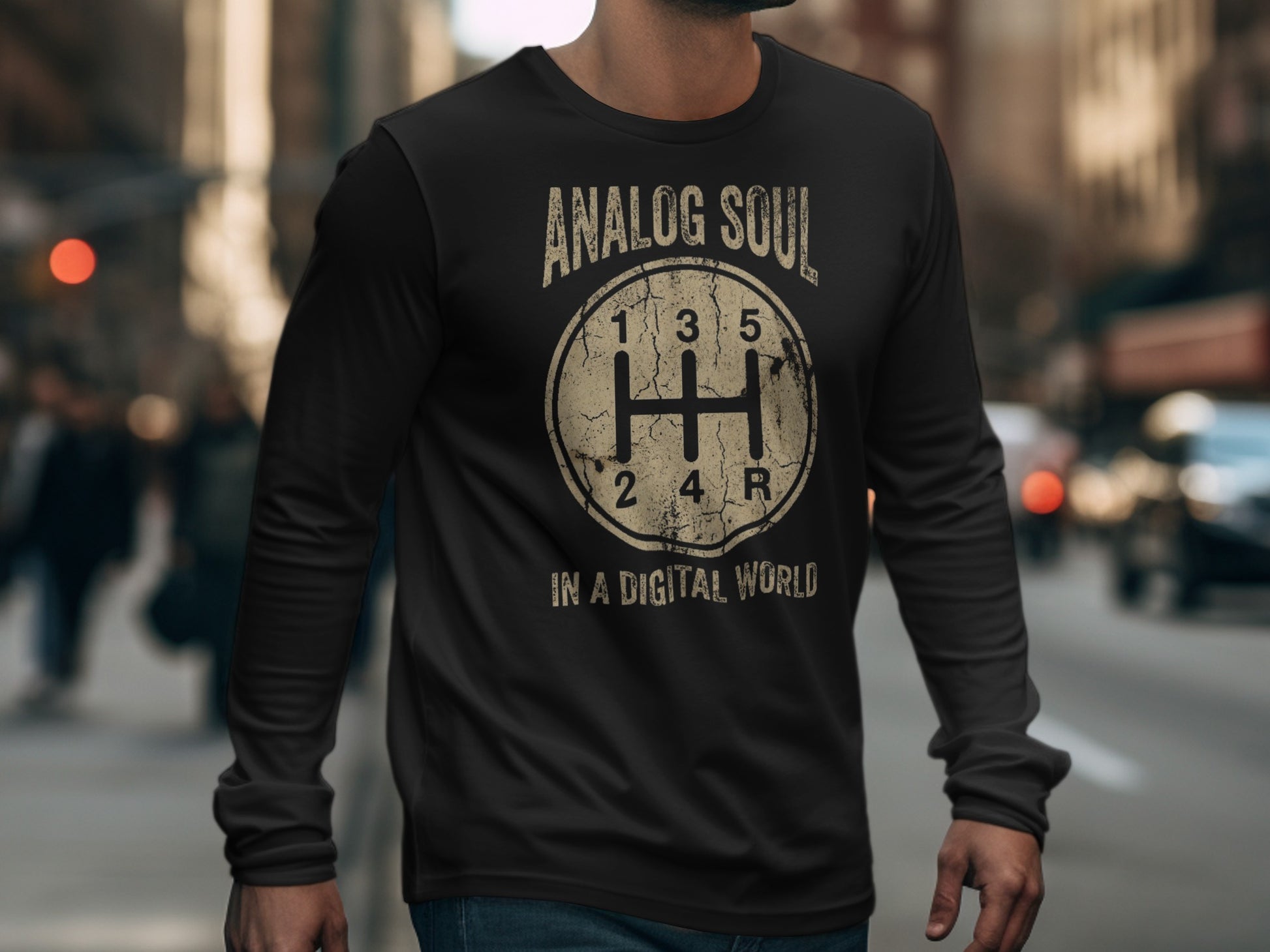 Analog Soul In A Digital World Long Sleeve Shirt