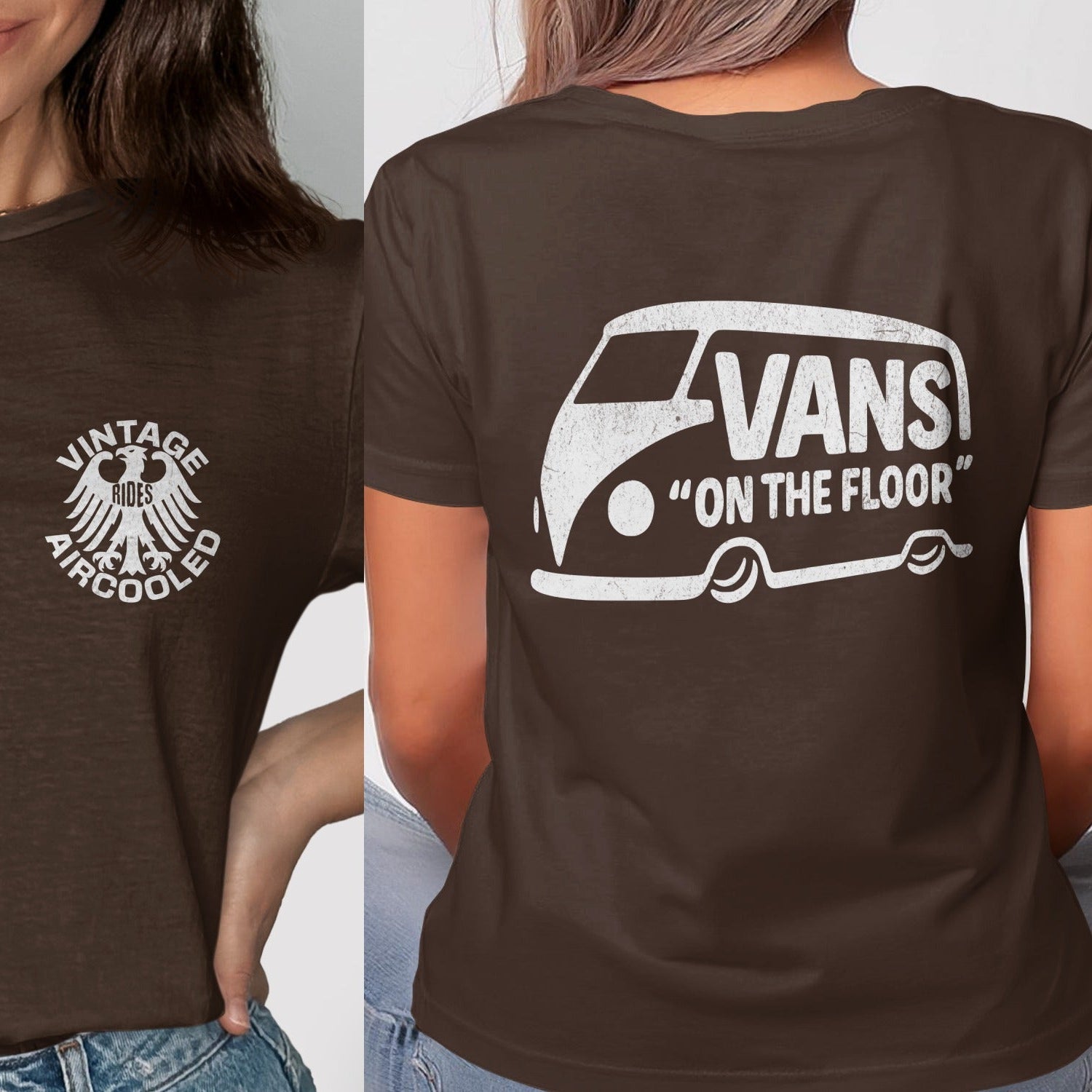 Vintage Aircooled 'Vans On The Floor' graphic t-shirt product