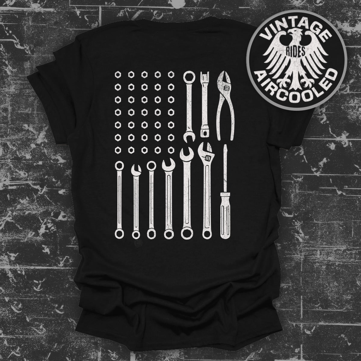 Vintage Rides Aircooled Tools Design T-Shirt