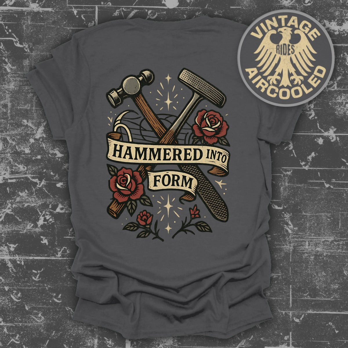 Vintage Rides Aircooled Hammered Into Form product type