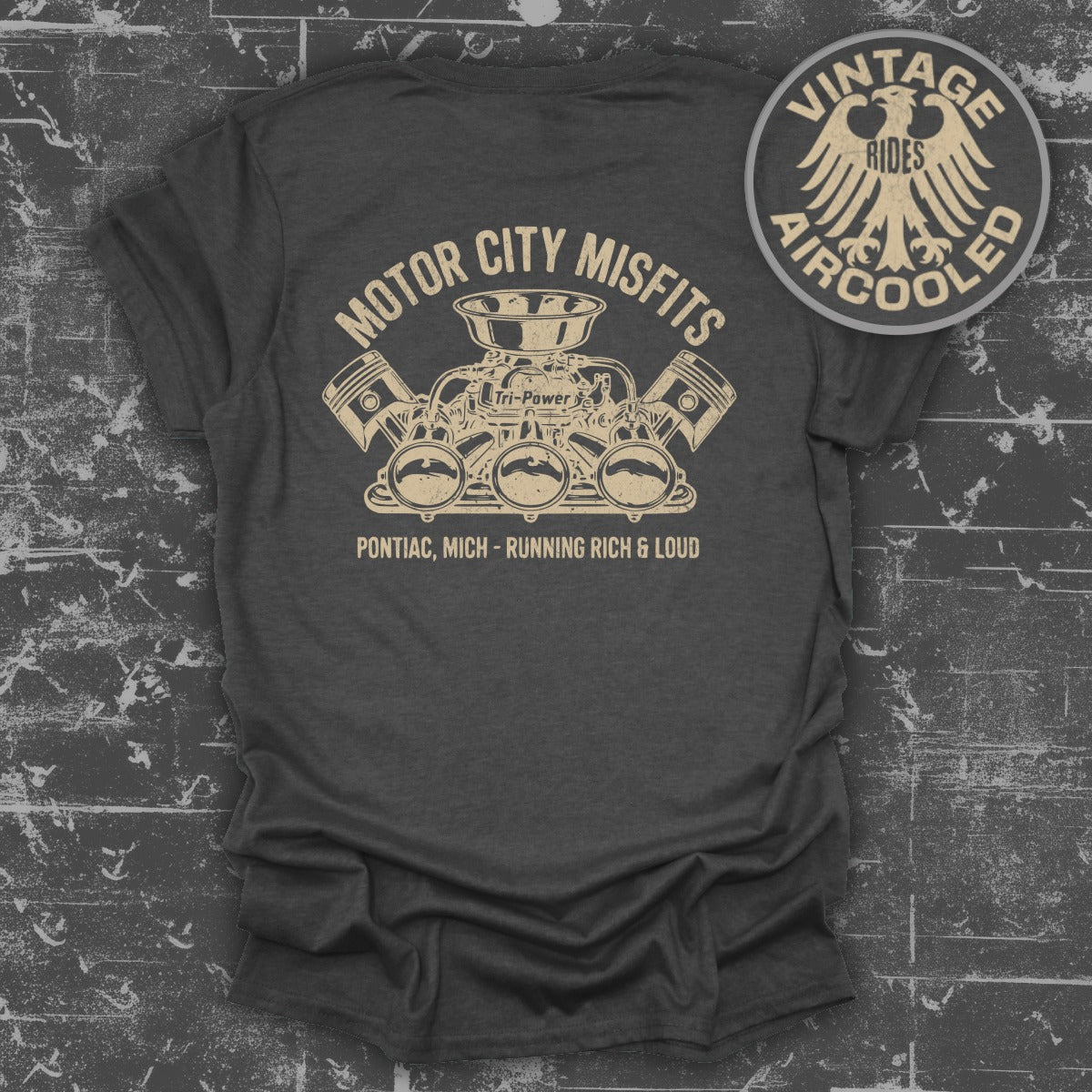 Motor City Misfits Pontiac Mich Running Rich Shirt